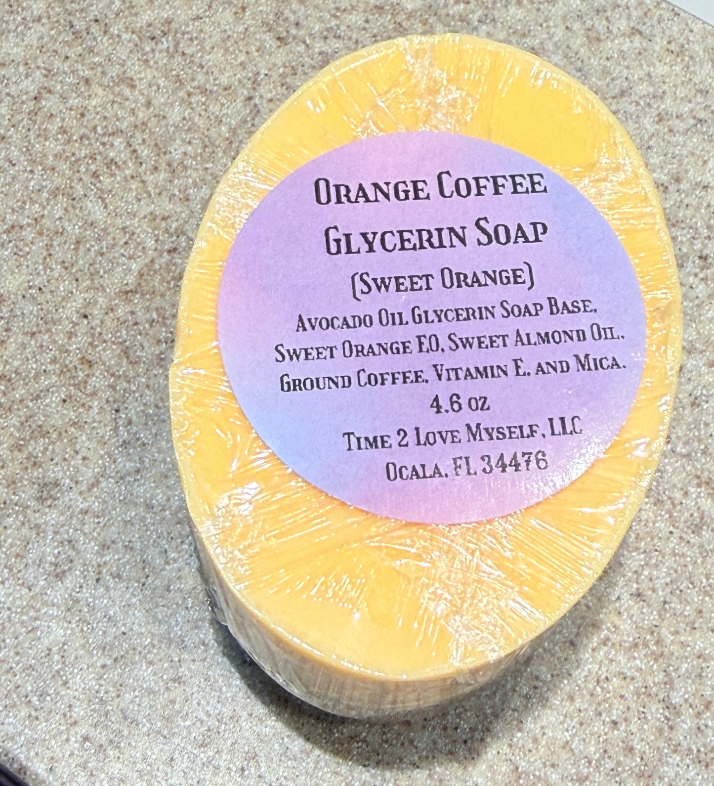 Orange Coffee Glycerin Soap