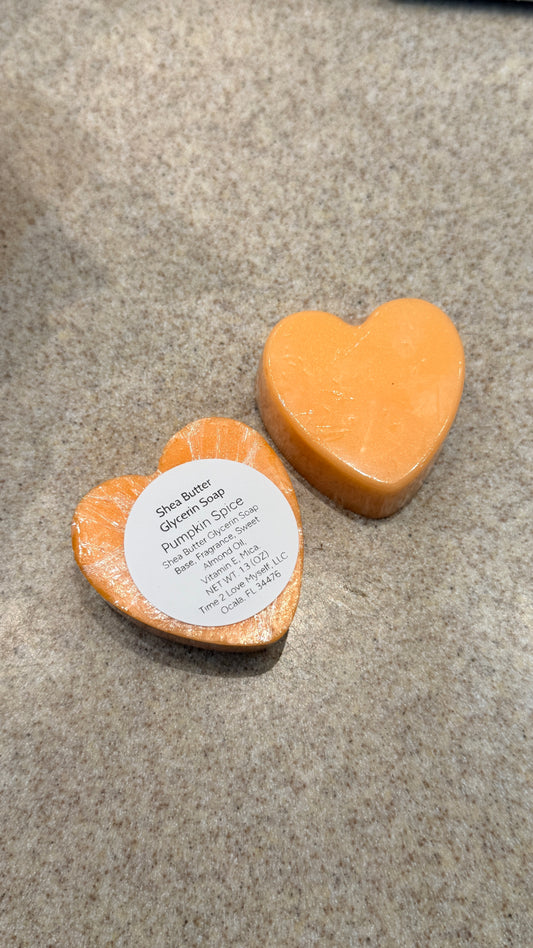 Shea Butter Heart Glycerin Soap