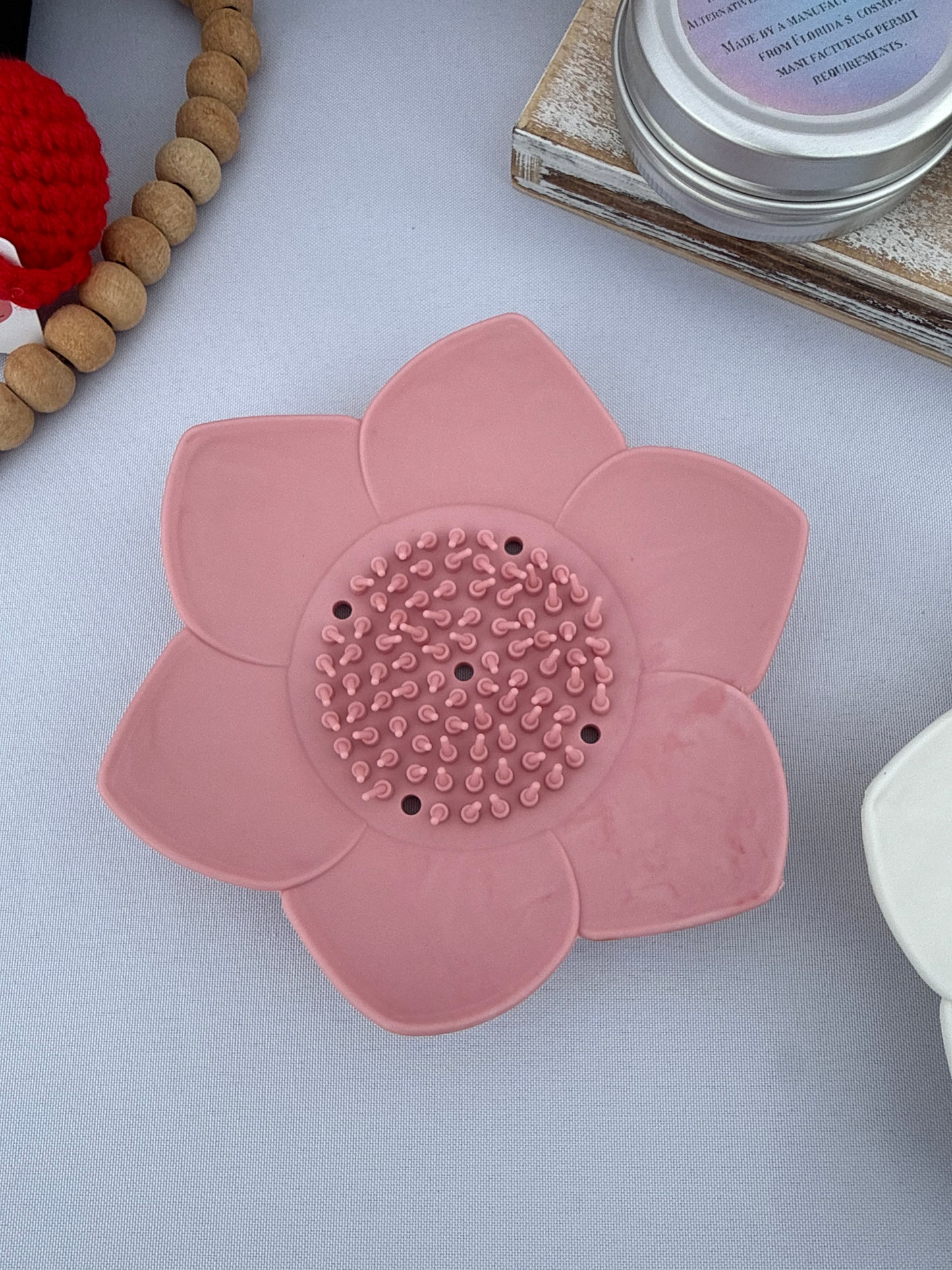 Silicone Petal Soap Tray with Draining